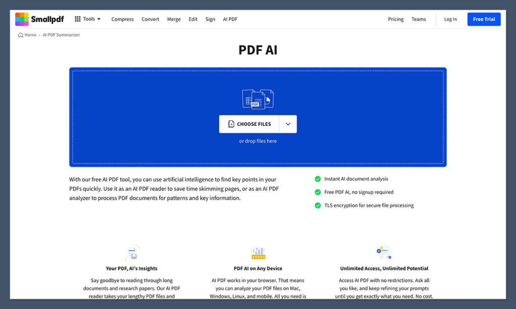 smallpdf homepage
